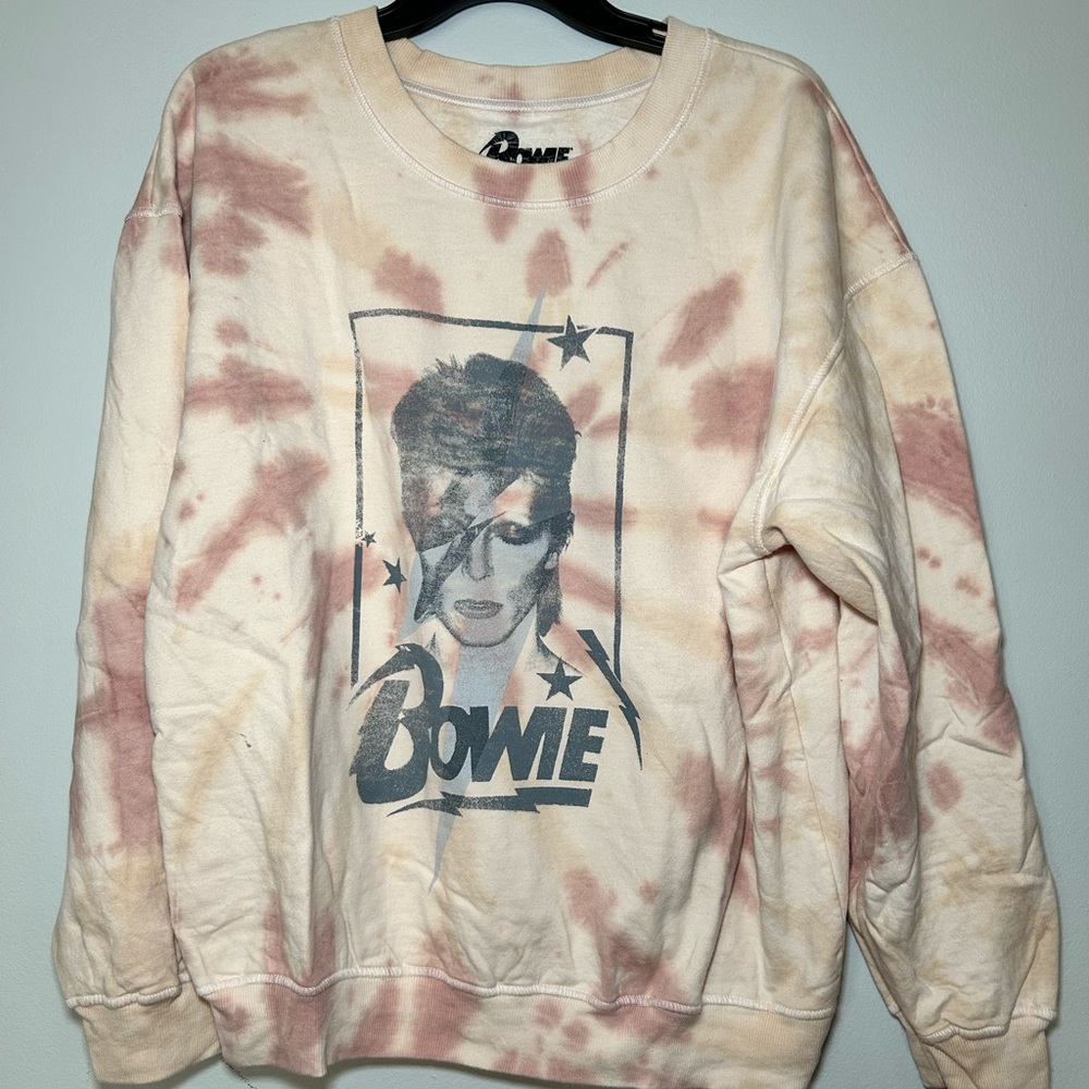 Bowie Cream and Brown Tie-Dye Women's Sweater